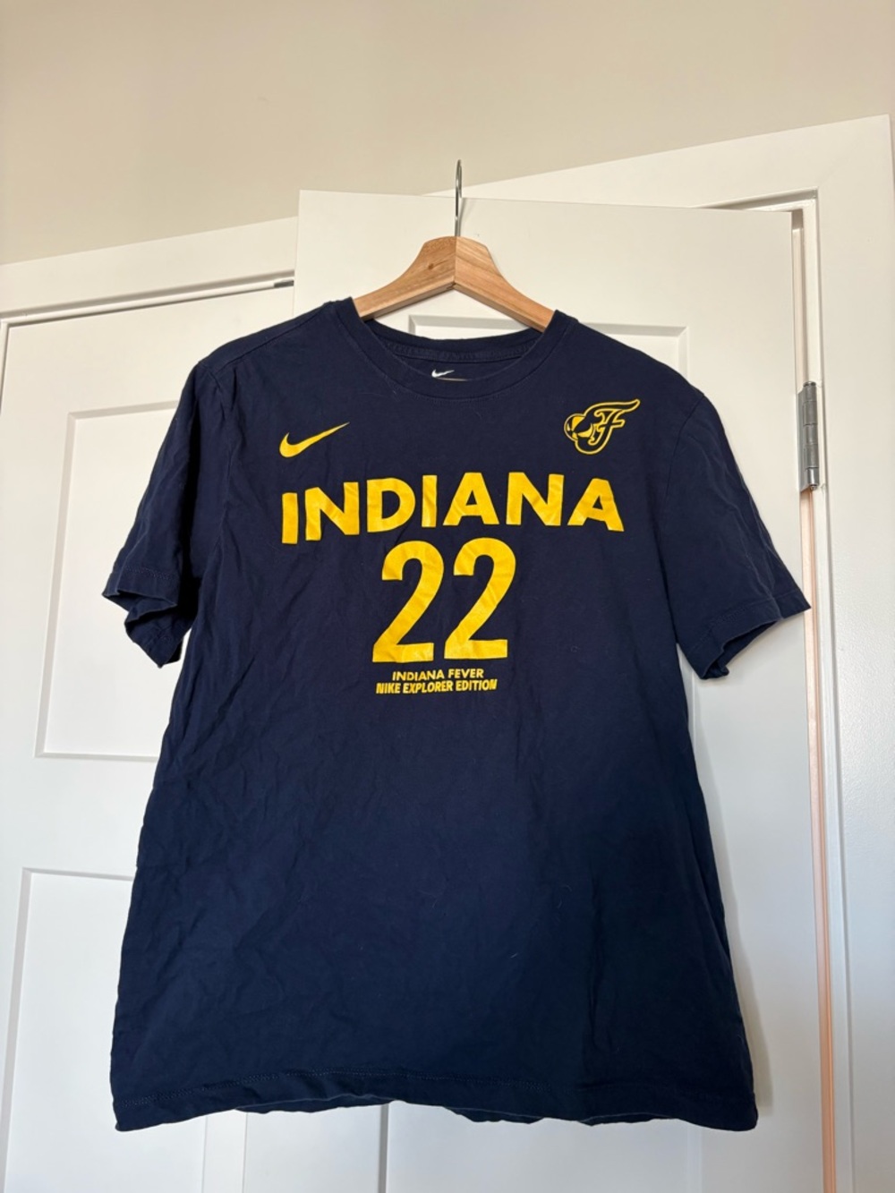 Nike Navy T-Shirt with Gold Graphics